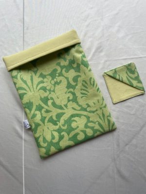 pochette de protection pour livre broché, broderie "plaisir solitaire"