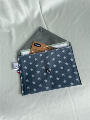 enveloppe cadeau en tissu étoiles
