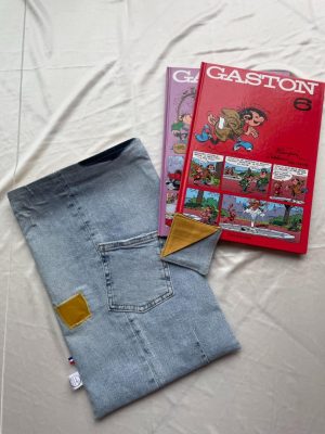 pochette de protection pour bandes dessinées, en jean