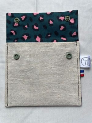 pochette pour savon ou shampoing solide, bulles, rose (copie)